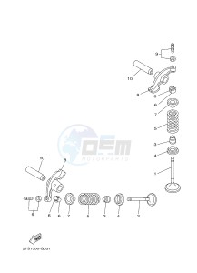 YB125 (2CS1) drawing VALVE