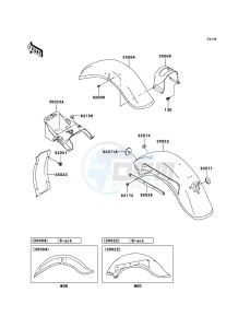 VN800 CLASSIC VN800-B10P GB XX (EU ME A(FRICA) drawing Fenders