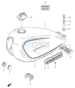 GN250 (E2) drawing FUEL TANK