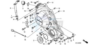 CBR1000RRA Europe Direct - (ED) drawing RIGHT CRANKCASE COVER