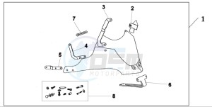 CB600F2 CB600S drawing REAR SEAT COWL