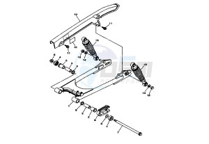 YBR 125 drawing REAR SWING ARM