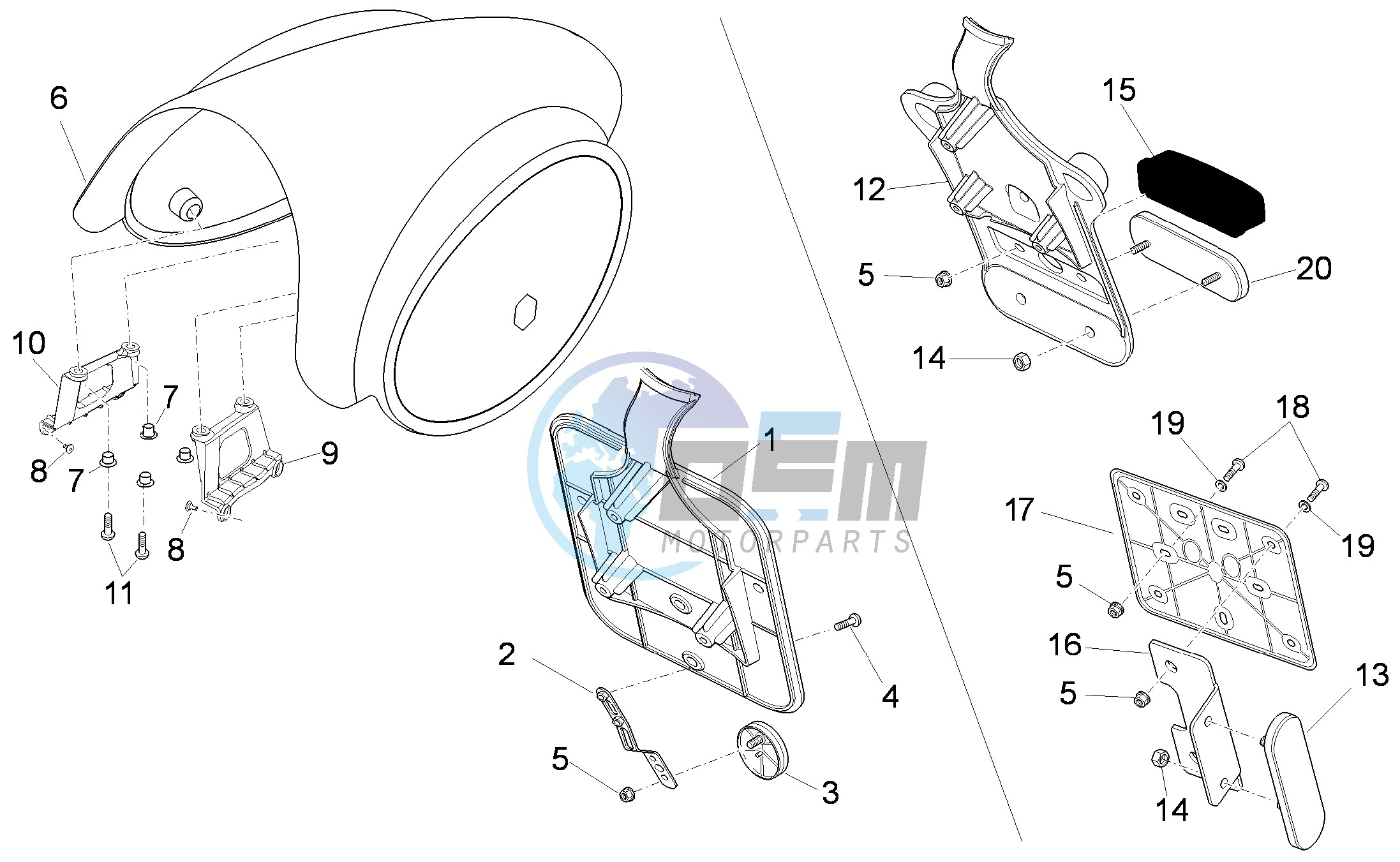 Rear body II- Plate holder