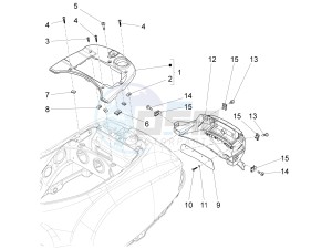 LX 125 4T 3V IE NOABS E3 (APAC) drawing Rear cover - Splash guard