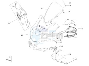 RSV4 1000 RR (EMEA) (EU, IL) drawing Front fairing