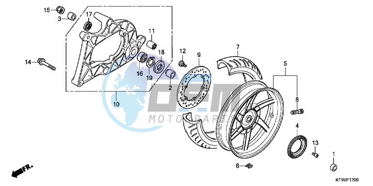 REAR WHEEL/SWINGARM