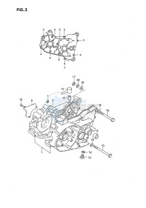 JR50 (P3) drawing CRANKCASE