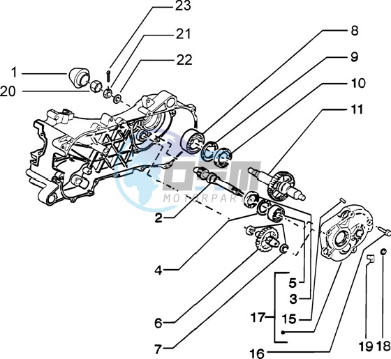 Rear wheel shaft