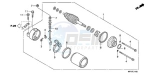 CB1000RA France - (F / CMF) drawing STARTING MOTOR