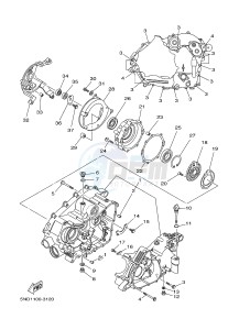 YFM450FWAD YFM450PHF GRIZZLY 450 EPS HUNTER (2LCA) drawing CRANKCASE