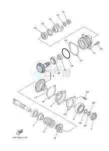 XT1200Z (2BS4) drawing MIDDLE DRIVE GEAR