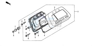 TRX450ES drawing SPEEDOMETER