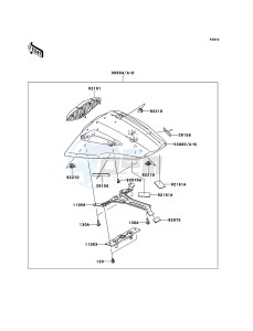 NINJA_ZX-10R_ABS ZX1000KDF FR XX (EU ME A(FRICA) drawing Accessory(Single Seat Cover)