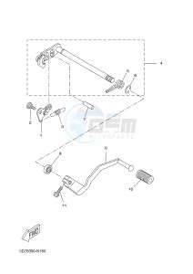 YZF-R125 R125 (5D7K 5D7K 5D7K 5D7K) drawing SHIFT SHAFT