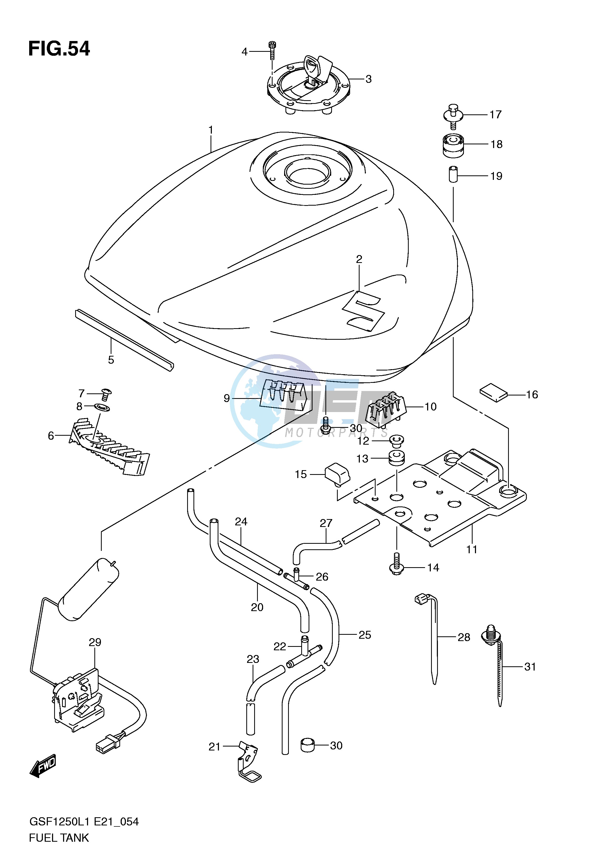 FUEL TANK (GSF1250L1 E21)