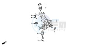 TRX300FW FOURTRAX 300 4X4 drawing KNUCKLE