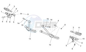 V7 Special 750 USA-CND drawing Rear footrests