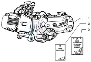 LX 50 4T drawing Engine