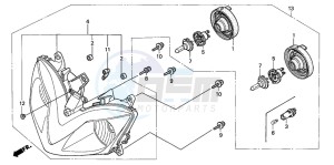 CBR600FR drawing HEADLIGHT