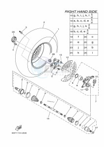 YFM700FWAD GRIZZLY 700 EPS (BFEG) drawing FRONT WHEEL 2