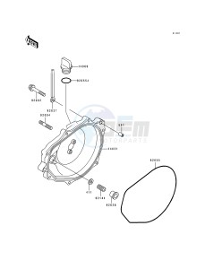 JF 650 B [TS] (B8) [TS] drawing ENGINE COVER-- S- -