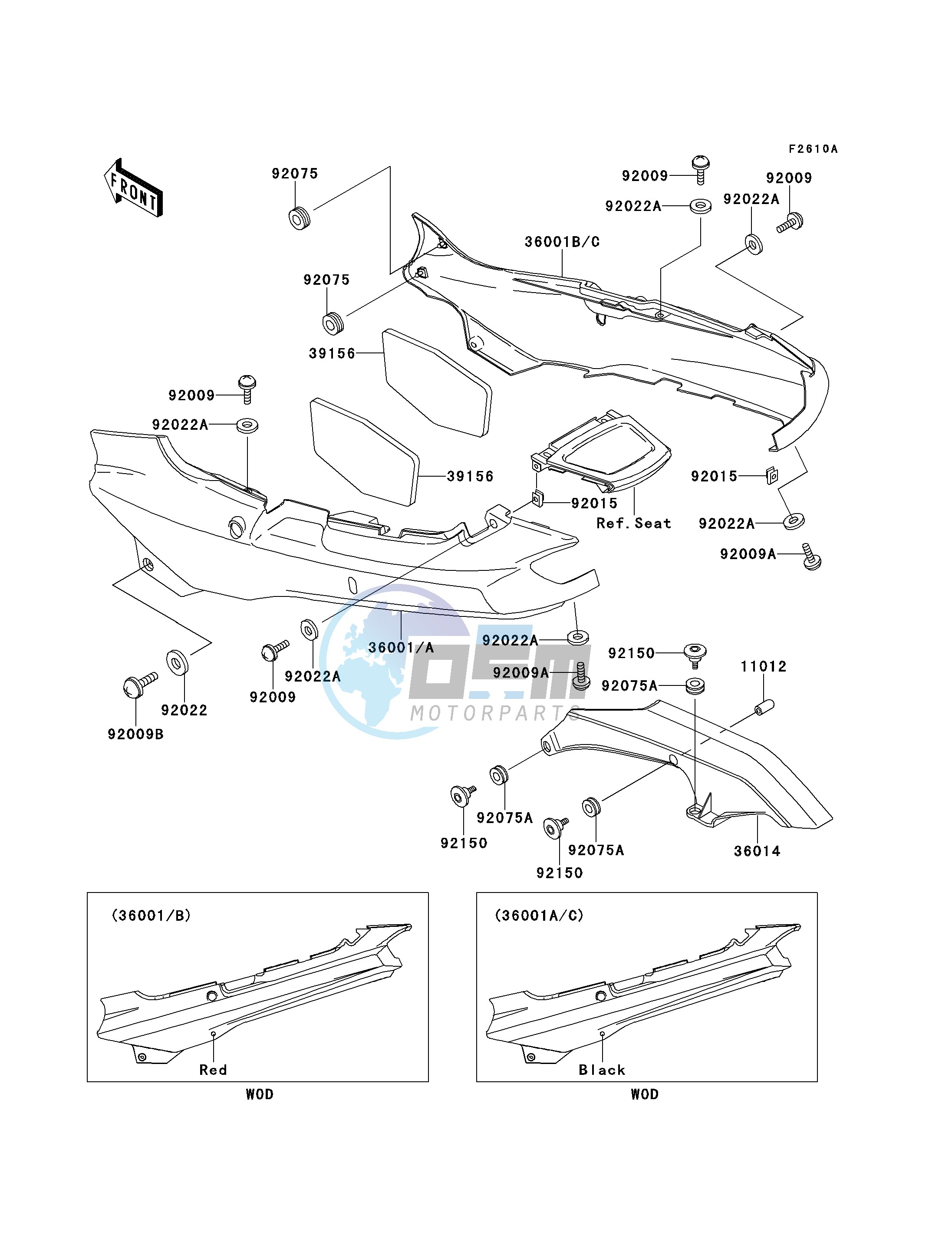 SIDE COVERS_CHAIN COVER-- ZX1100-E2_E3- -