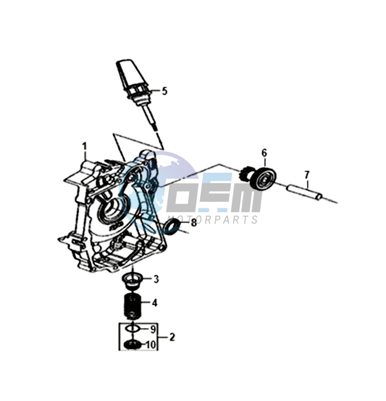 CRANKCASE  RIGHT / START MOTOR