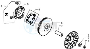 X9 250 drawing Driving pulley