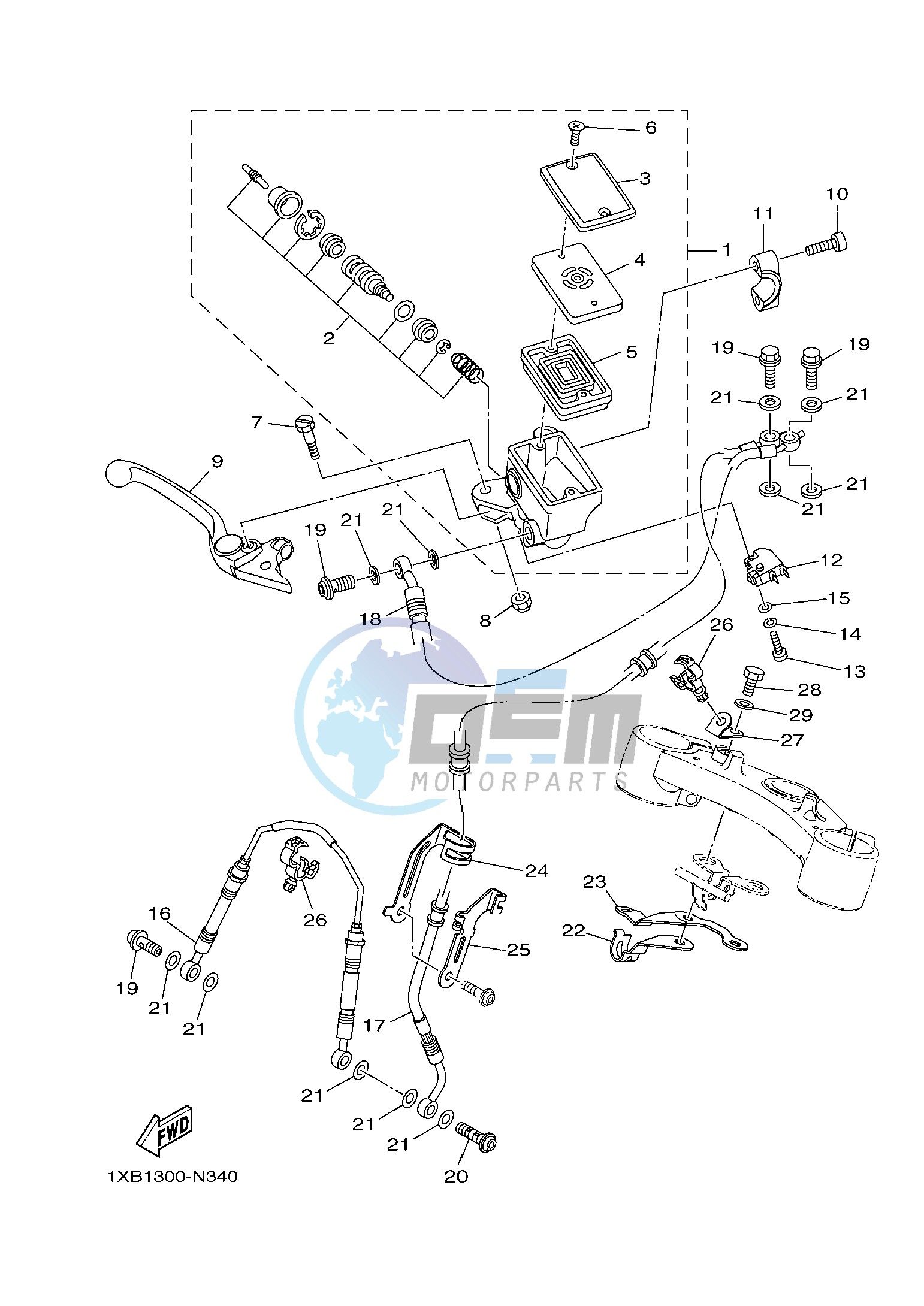 FRONT MASTER CYLINDER