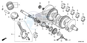 CB1000RD CB1000R UK - (E) drawing CRANKSHAFT/ PI STON