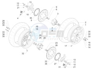 MP3 500 LT Sport-Business NOABS-ABS E4 (EMEA) drawing Front wheel