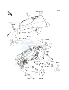 EX 650 C [NINJA 650R] (C9F) C9F drawing HEADLIGHT-- S- -