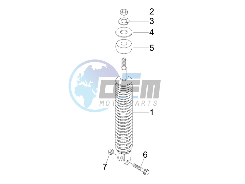 Rear suspension - Shock absorber - s