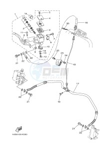 YFM700R YFM70RSXJ RAPTOR 700R (2LSH) drawing FRONT MASTER CYLINDER