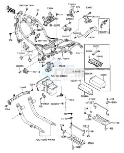 ZX 600 A [NINJA 600] (A1-A2) [NINJA 600] drawing BATTERY CASE_TOOL CASE