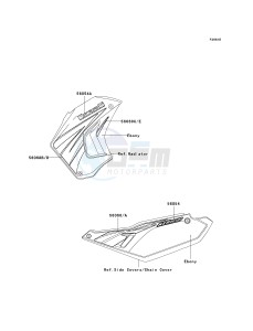 KL 650 E [KLR650] (E8F-E9F) E9F drawing DECALS-- RED- --- E9F- -