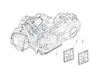 Liberty 150 4t 3v ie lem ( Vietnam ) drawing Engine assembly