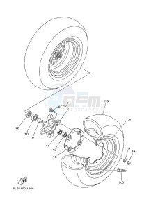 YFM700R YFM7RSEB RAPTOR 700 SPECIAL EDITION (1ASH 1ASJ 1ASG) drawing FRONT WHEEL