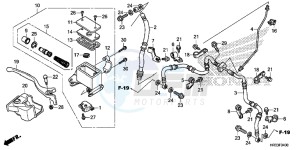 TRX420FM2E TRX420 Europe Direct - (ED) drawing FRONT BRAKE MASTER CYLINDER