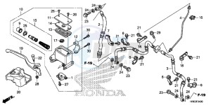 TRX500FA6H Europe Direct - (ED) drawing FRONT BRAKE MASTER CYLINDER