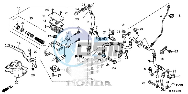 FRONT BRAKE MASTER CYLINDER