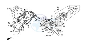 SH100 drawing REAR FENDER/TAILLIGHT