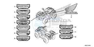 TRX420FE1F TRX420 Europe Direct - (ED) drawing MARK