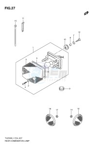 TU250X (E24) drawing REAR COMBINATION LAMP