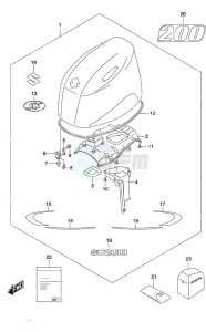 DF 200A drawing Engine Cover SS