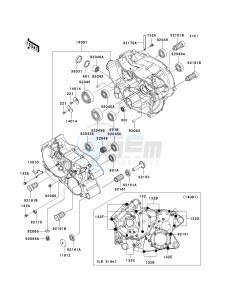 KVF 360 B [PRAIRIE 360] (B6F-B9F) B6F drawing CRANKCASE