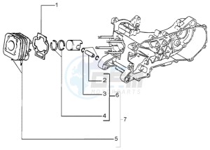 Liberty 50 2t RST drawing Cylinder - piston - wrist pin assy