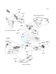 ZG 1400 B [CONCOURS 14] (8F-9F) B9F drawing TURN SIGNALS