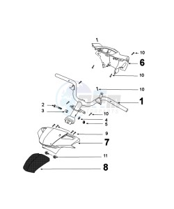 KISBEE 4T OY D drawing HANDLEBARS