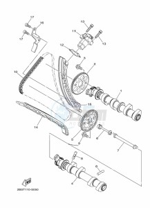 XT1200ZE XT1200ZE SUPER TENERE ABS (BP9C) drawing CAMSHAFT & CHAIN